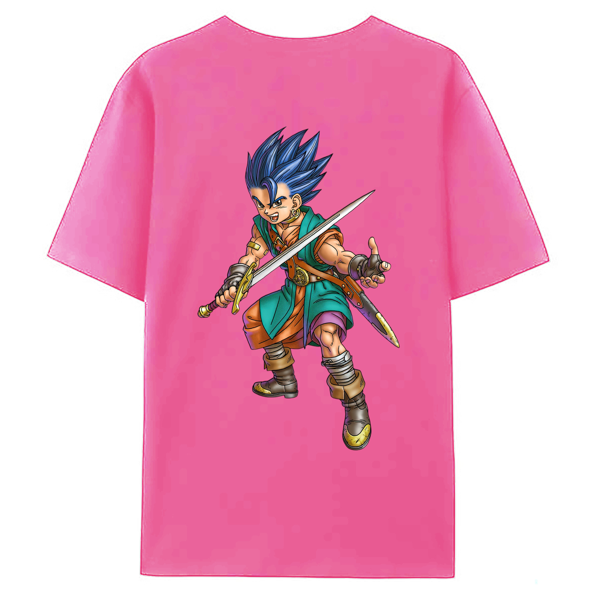 （画像用） ドラゴンクエスト Doragon Kuesuto Dragon Quest レディース半袖Tシャツ(バックプリント)
